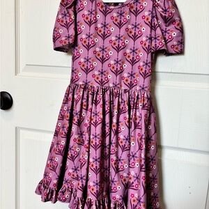 Girlhood Brand Floral Purple Kids Dress